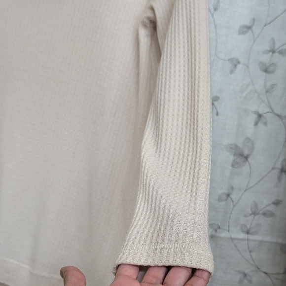 Joan Vass Blush Cream Cowl Neck Sweater - Picture 3 of 5